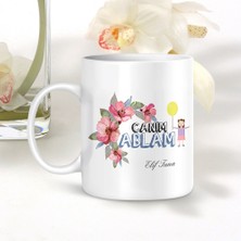 BK Kişiye Özel Canım Ablam Beyaz Kupa Bardak - 001