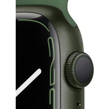 Apple Watch Seri 7 Gps, 45MM Yeşil Alüminyum Kasa ve Yeşil Spor Kordon - Regular MKN73TU/A