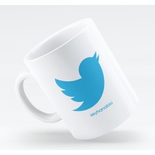 BK Kişiye Özel Twitter Beyaz Kupa Bardak - 2
