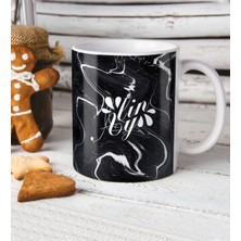 BK Kişiye Özel Mermer Desenli Kupa Bardak - 4