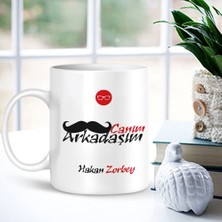 BK Kişiye Özel Canım Arkadaşım Beyaz Kupa Bardak - 004