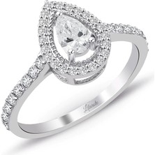 Lilarote 0.49 Ct Damla Pırlanta Yüzük