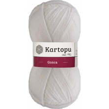 Kartopu Gonca K010 Beyaz El Ögrü Ipliği 100GR 300MT