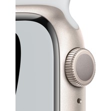 Apple Watch Nike Seri 7 Gps, 41MM Beyaz Alüminyum Kasa ve Beyaz Nike Spor Kordon - Regular MKN33TU/A