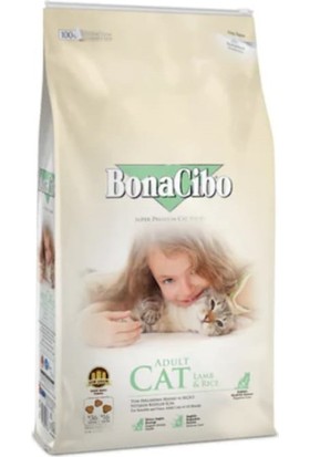Bonacibo Adult Cat Lamb & Rice Kuzu Etli ve Pirinçli Yetişkin Kedi Maması 2 Kg.