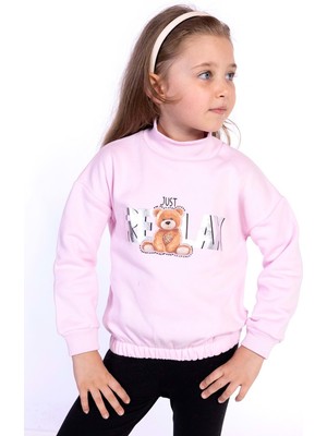 Toontoy Kids Toontoy Kız Çocuk Baskılı Sweatshirt