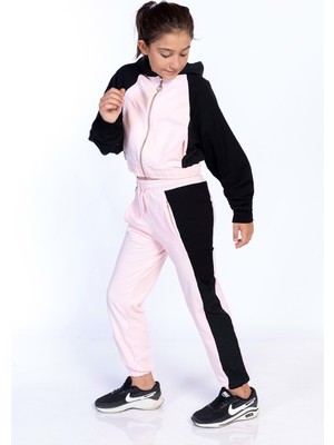 Toontoy Kids Toontoy Kız Çocuk Blok Renkli Eşofman Takımı