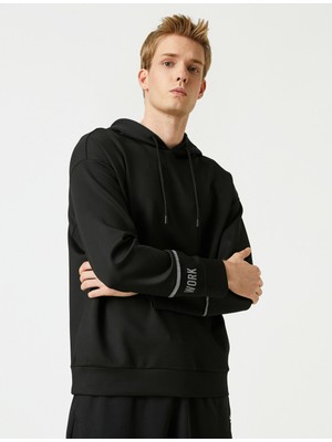 Koton Kapüsonlu Kol Detayli Sweatshirt