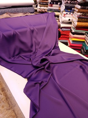 Narin Kumaş Ince Likra Saten Kumaş (150CM Eninde)