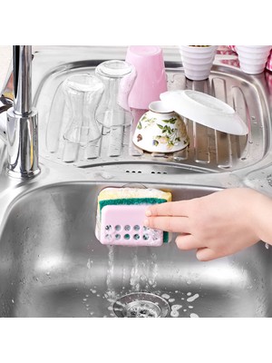 Hazarpazar Hazar Pazar Plastik Lavabo Kenarı Sünger Matik Renk Seçenekleri ile Kullanım Kolaylığı