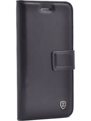 Dlrcase Realme C2 Kılıf Kar Delüx Cüzdan Kartvizitli Kopçalı Siyah