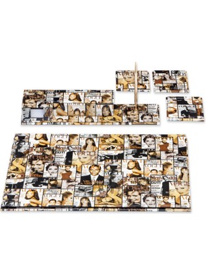 Tabac 6050-339 Multicolor Suni Deri Sümen Takımı Kahve Vogue