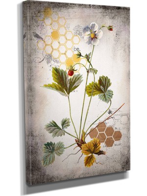 Dekoratif TASARIM14 Çiçek Canvas Tablo