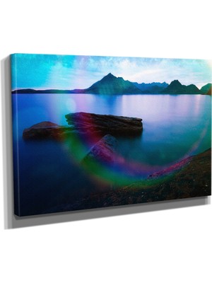 Dekoratif TASARIM26 Rengarenk Manzara2 Canvas Tablo