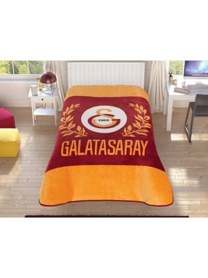 Taç - Galatasaray Sarı Kırmızı Tek Kişilik Lisanslı Battaniye