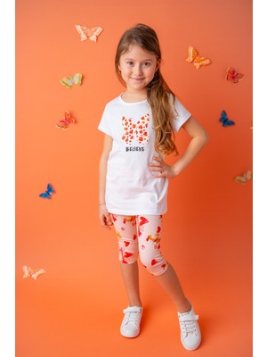 Zeyland Kız Bebek Beyaz Believe T-Shirt (9 Ay - 8 Yaş )