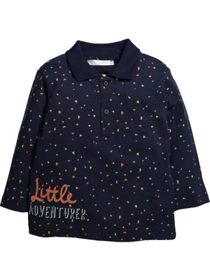 Mininio Erkek Bebek Little Adventurer Polo Yaka Sweatshirt (12 Ay - 4 Yaş )