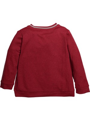 Mininio Kız Çocuk Ribanalı Simli Sweatshirt (5 - 12 Yaş )