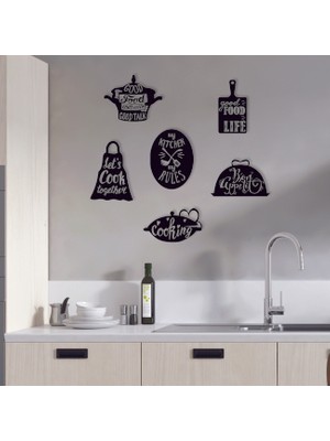 instababyrooms 6'lı Mutfak Home Duvar Panosu