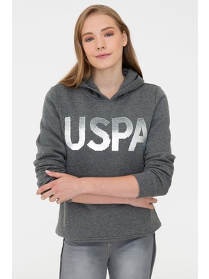 U.S. Polo Assn. Bayan Antrasit Melanj Sweat Shirt Basic