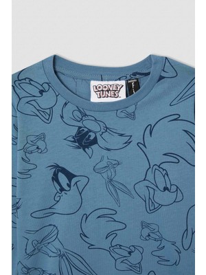 DeFacto Erkek Çocuk Looney Tunes Lisanslı Uzun Kollu Pijama Takımı V6076A621Wn
