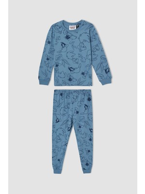 DeFacto Erkek Çocuk Looney Tunes Lisanslı Uzun Kollu Pijama Takımı V6076A621WN