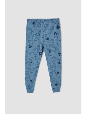 DeFacto Erkek Çocuk Looney Tunes Lisanslı Uzun Kollu Pijama Takımı V6076A621WN