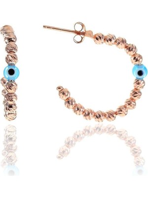 Söğütlü Silver Nazar Boncuklu Dorica Küpe