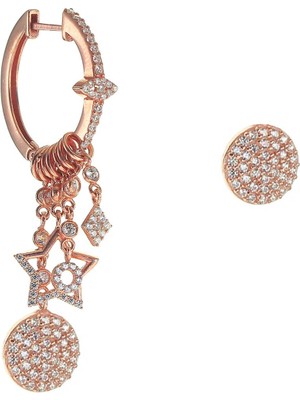 Söğütlü Silver Gümüş Yuvarlak Modeli Şans Küpe