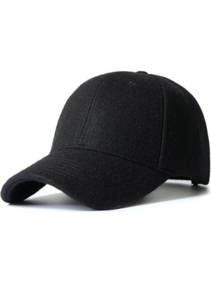 Eleven Siyah Kışlık Kaşe Beyzbol Şapka Kep