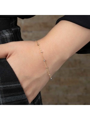 Dorika Bileklik Tek Sıra 1.00 Gram 14 Ayar Altın