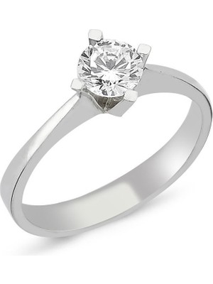 Tektaş Altın Yüzük Çapraz Tırnaklı 14 Ayar