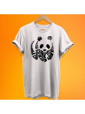 Remonz Panda Baskılı %100 Pamuk Oversize T-Shirt Büyük Beden Tişört