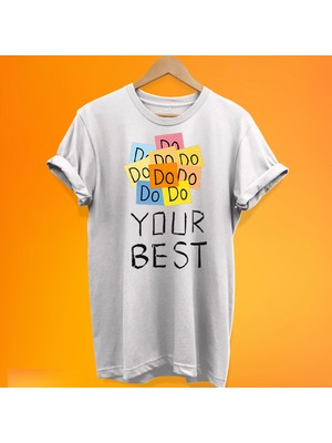 Remonz Elinden Gelenin En Iyisini Yap Yazılı %100 Pamuk Oversize T-Shirt