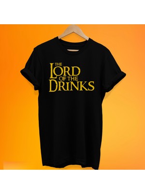 Remonz Of The Drinks Baskılı %100 Pamuk Oversize T-Shirt Büyük Beden Tişört