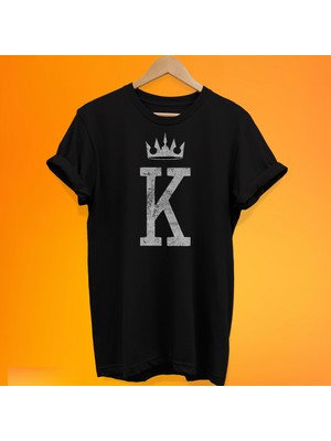 Remonz King Baskılı %100 Pamuk Oversize T-Shirt Büyük Beden Tişört