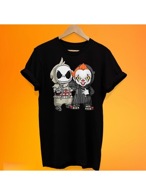 Remonz Kötü Çocuklar Baskılı %100 Pamuk Oversize T-Shirt Büyük Beden Tişört