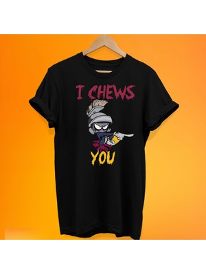 Remonz Marvin The Martian Baskılı %100 Pamuk Oversize T-Shirt Büyük Beden Tişört