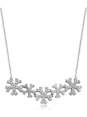 925 Gümüş Kar Tanesi 925 Ayar Gümüş Kolye