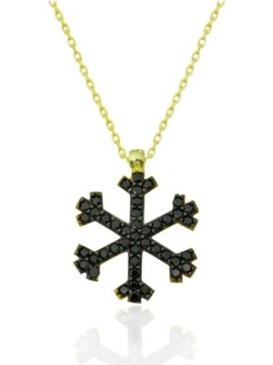 925 Gümüş Kar Tanesi 925 Ayar Gümüş Kolye