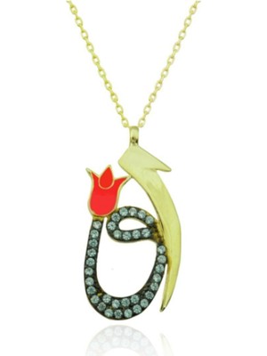 925 Gümüş Vav 925 Ayar Gümüş Kolye