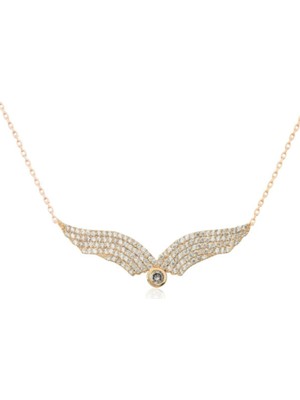 925 Gümüş Melek Kanadı 925  Ayar Gümüş Kolye