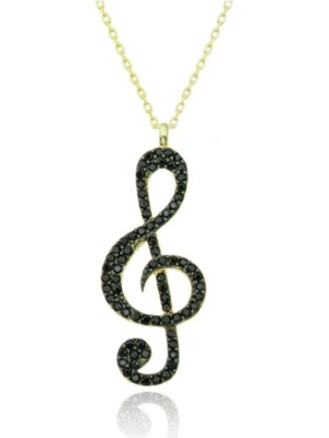 925 Gümüş Sol Anahtarı 925 Ayar Gümüş Kolye