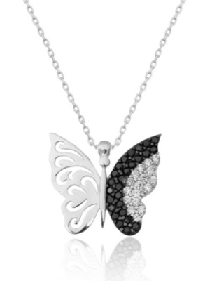 925 Gümüş Kelebek 925 Ayar Gümüş Kolye