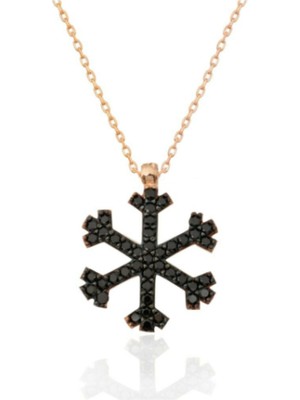 925 Gümüş Kar Tanesi 925 Ayar Gümüş Kolye