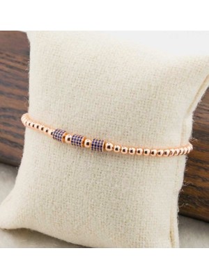 925 Gümüş Mavi Zirkon Taşlı 925 Ayar Gümüş Bileklik