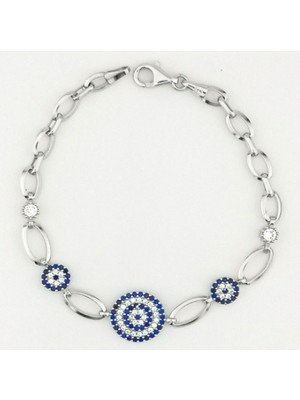 925 Gümüş Nazar 925 Ayar Gümüş Bileklik