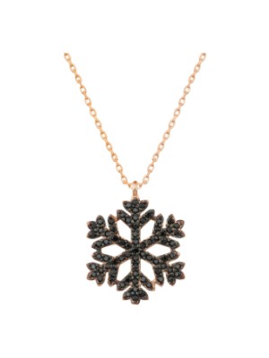 925 Gümüş Kar Tanesi 925 Ayar Gümüş Kolye