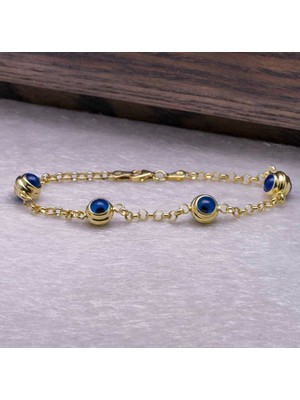 925 Gümüş Göz Nazar 925 Ayar Gümüş Bileklik