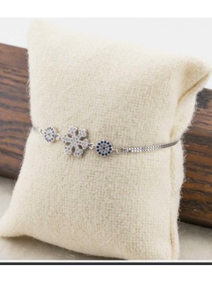 925 Gümüş Kar Tanesi 925 Ayar Gümüş Bileklik